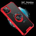 Armor Ring PC + TPU Magnetic Shockproof Protective Case For iPhone 11 Pro Max(Red) - 6