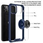 Armor Ring PC + TPU Magnetic Shockproof Protective Case For iPhone 11 Pro Max(Blue) - 5