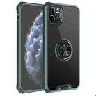 Armor Ring PC + TPU Magnetic Shockproof Protective Case For iPhone 11 Pro Max(Dark Green) - 2