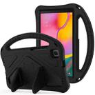 For Samsung Galaxy Tab A 8.0 (2019) T290 / T295 EVA Flat Anti Falling Protective Case Shell with Holder(Black) - 1