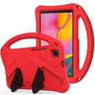 For Samsung Galaxy Tab A 8.0 (2019) T290 / T295 EVA Flat Anti Falling Protective Case Shell with Holder(Red) - 1