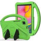 For Samsung Galaxy Tab A 8.0 (2019) T290 / T295 EVA Flat Anti Falling Protective Case Shell with Holder(Green) - 1