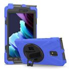 For Samsung Galaxy Tab active 3 T570 / T575 8.0 Shockproof Colorful Silicone + PC Protective Case with Holder & Shoulder Strap & Hand Strap(Blue) - 1