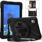 For Lenovo Tab M8 (2020) TB-8705F 8.0 inch Shockproof Colorful Silicone + PC Protective Case with Holder & Shoulder Strap & Hand Strap(Black) - 7