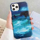 For iPhone 12 mini Water Stick Style Hard Protective Case (Splash Ink Waves) - 1