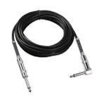 TC048SL 6.35mm Plug Straight to Elbow Electric Guitar Audio Cable, Cable Length:10m - 1