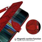 For Sony Xperia 8 Life of Tree Embossing Pattern Horizontal Flip Leather Case with Holder & Card Slot & Wallet & Photo Frame & Lanyard(Red) - 9