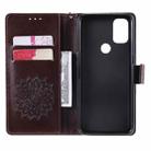 For OnePlus Nord N10 5G Sun Embossing Pattern Horizontal Flip Leather Case with Card Slot & Holder & Wallet & Lanyard(Brown) - 4