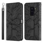 For Samsung Galaxy S9+ Life of Tree Embossing Pattern Horizontal Flip Leather Case with Holder & Card Slot & Wallet & Photo Frame & Lanyard(Black) - 1
