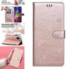 For Samsung Galaxy M51 Cat Bee Embossing Pattern Shockproof Horizontal Flip Leather Case with Holder & Card Slots & Wallet(Rose Gold) - 1
