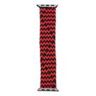 Mixed Color Nylon Braided Single Loop Watch Band For Apple Watch Series 8&7 41mm / SE 2&6&SE&5&4 40mm / 3&2&1 38mm, Size:S(Red Black) - 1