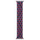 Mixed Color Nylon Braided Single Loop Watch Band For Apple Watch Series 9&8&7 41mm / SE 3&SE 2&6&SE&5&4 40mm / 3&2&1 38mm, Size:S(Red Camouflage) - 1