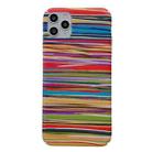 Water Stick Style Hard Protective Cas For iPhone 12 Pro Max(Rainbow Stripes) - 1