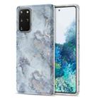 For Samsung Galaxy S20+ TPU Glossy Marble Pattern IMD Protective Case(Earthy Grey) - 1