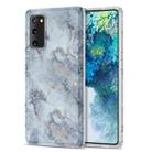 For Samsung Galaxy S20 FE TPU Glossy Marble Pattern IMD Protective Case(Earthy Grey) - 1