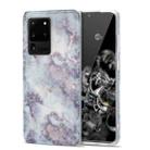 For Samsung Galaxy S20 Ultra TPU Glossy Marble Pattern IMD Protective Case(Earthy Grey) - 1