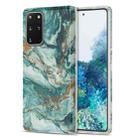 For Samsung Galaxy S20+ TPU Gilt Marble Pattern Protective Case(Green) - 1