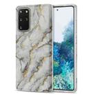 For Samsung Galaxy S20+ TPU Gilt Marble Pattern Protective Case(Grey) - 1