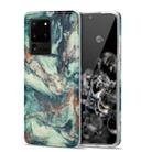 For Samsung Galaxy S20 Ultra TPU Gilt Marble Pattern Protective Case(Green) - 1