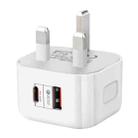 YSY-6087 20W PD + QC 3.0 Dual Ports Travel Charger Power Adapter, UK Plug - 1