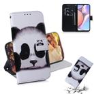 For Galaxy A10s Painting Pattern Coloured Drawing Horizontal Flip Leather Case with Holder & Card Slots & Wallet(Panda) - 1