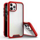 For iPhone 12 mini Bright Shield PC + TPU Protective Case (Red + Black) - 1