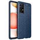 For Samsung Galaxy A52 5G / 4G Litchi Texture TPU Shockproof Case(Blue) - 1