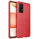 For Samsung Galaxy A72 5G / 4G Litchi Texture TPU Shockproof Case(Red) - 1