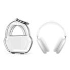 PP Jelly Color Headphone Protective Case for AirPods Max, with Hook(White) - 1
