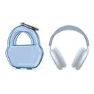 PP Jelly Color Headphone Protective Case for AirPods Max, with Hook(Blue) - 1
