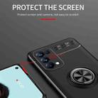 For OPPO Reno5 5G Metal Ring Holder 360 Degree Rotating TPU Case(Red) - 9