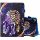 For iPad 10.2 / iPad Air 10.5 2019 Sewing Thread Horizontal Painted Flat Leather Case with Pen Cover & Anti Skid Strip & Card Slot & Holder & Sleep / Wake-up Function(Starry Sky Wind Chimes) - 1