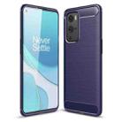 For OnePlus 9 Pro Brushed Texture Carbon Fiber TPU Case(Navy Blue) - 1