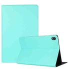 For Lenovo Tab P11 (TB-J606F) Voltage Craft Texture TPU Horizontal Flip Protective Case with Holder(Mint Green) - 1