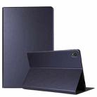 For Lenovo Tab P11 (TB-J606F) Voltage Craft Texture TPU Horizontal Flip Protective Case with Holder(Dark Blue) - 1