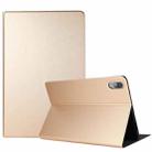 For Lenovo Tab P11 Pro (TB-XJ706F) Voltage Craft Texture TPU Horizontal Flip Protective Case with Holder(Gold) - 1