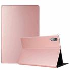 For Lenovo Tab P11 Pro (TB-XJ706F) Voltage Craft Texture TPU Horizontal Flip Protective Case with Holder(Rose Gold) - 1