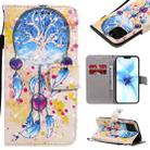For iPhone 12 / 12 Pro 3D Painting Horizontal Flip Leather Case with Holder & Card Slot & Lanyard(Wind Chimes) - 1