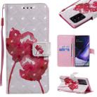 For Samsung Galaxy Note 20 Ultra 3D Painting Horizontal Flip Leather Case with Holder & Card Slot & Lanyard(Red Rose) - 1