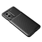 For OnePlus 9 Pro Carbon Fiber Texture Shockproof TPU Case(Black) - 2