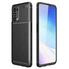 For OPPO Reno5 5G Carbon Fiber Texture Shockproof TPU Case(Black) - 1