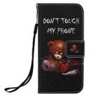 For iPhone 12 mini Painting Horizontal Flip Leather Case with Holder & Card Slot & Lanyard (Bear) - 2