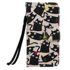 For iPhone 12 mini Painting Horizontal Flip Leather Case with Holder & Card Slot & Lanyard (Cat) - 2