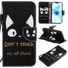 For iPhone 12 / 12 Pro Painting Horizontal Flip Leather Case with Holder & Card Slot & Lanyard(Cat Ears) - 1