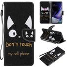 For Samsung Galaxy Note 20 Ultra Painting Horizontal Flip Leather Case with Holder & Card Slot & Lanyard(Cat Ears) - 1