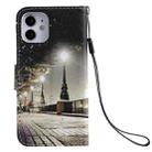 For iPhone 12 mini Painting Horizontal Flip Leather Case with Holder & Card Slot & Lanyard (Cityscape) - 3