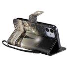 For iPhone 12 mini Painting Horizontal Flip Leather Case with Holder & Card Slot & Lanyard (Cityscape) - 5