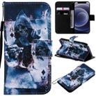For iPhone 12 mini Painting Horizontal Flip Leather Case with Holder & Card Slot & Lanyard (Magician) - 1