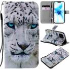 For iPhone 12 / 12 Pro Painting Horizontal Flip Leather Case with Holder & Card Slot & Lanyard(White Leopard) - 1