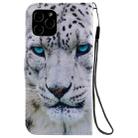 For iPhone 12 / 12 Pro Painting Horizontal Flip Leather Case with Holder & Card Slot & Lanyard(White Leopard) - 3
